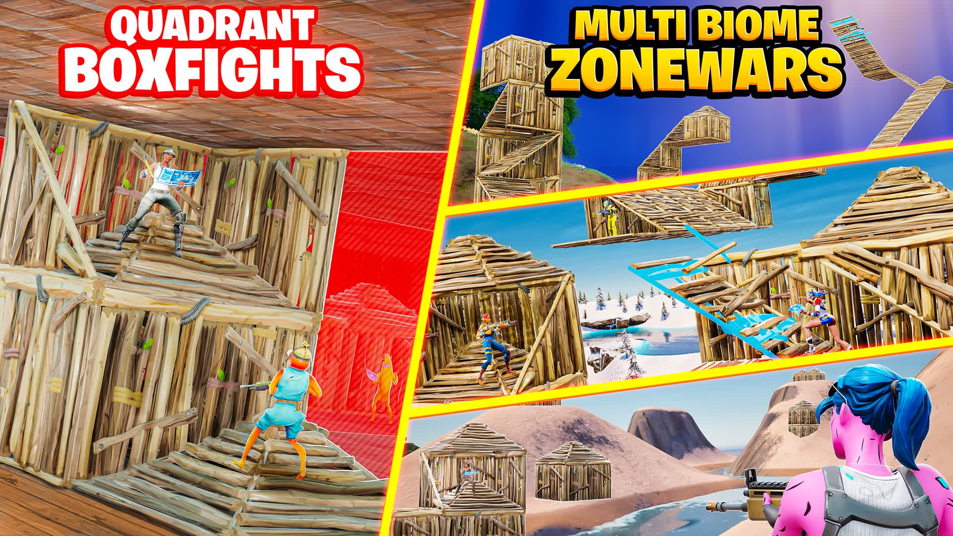 [32p] Box Fights + Zone Wars — Fortnite Creative map