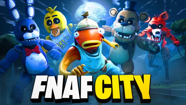 FNAF CITY - BOSS FIGHT — Fortnite Creative map cover art