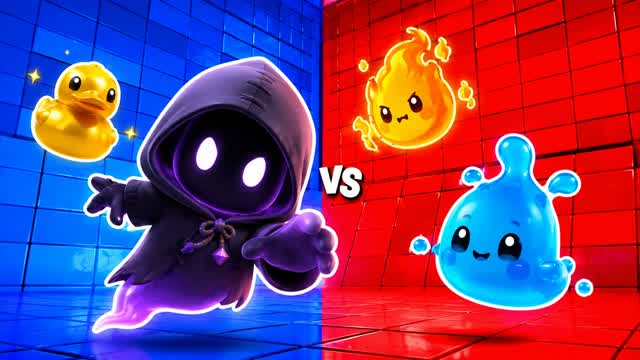 BLUE VS RED FLAME DRIVE 🔵🔴 — Fortnite Creative map cover art