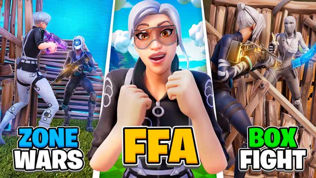FFA - ZONE WARS 🌀 BOX FIGHTS 📦 — Fortnite Creative map cover art