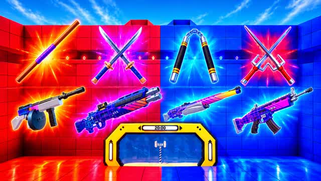 BLUE X RED — Fortnite Creative map cover art