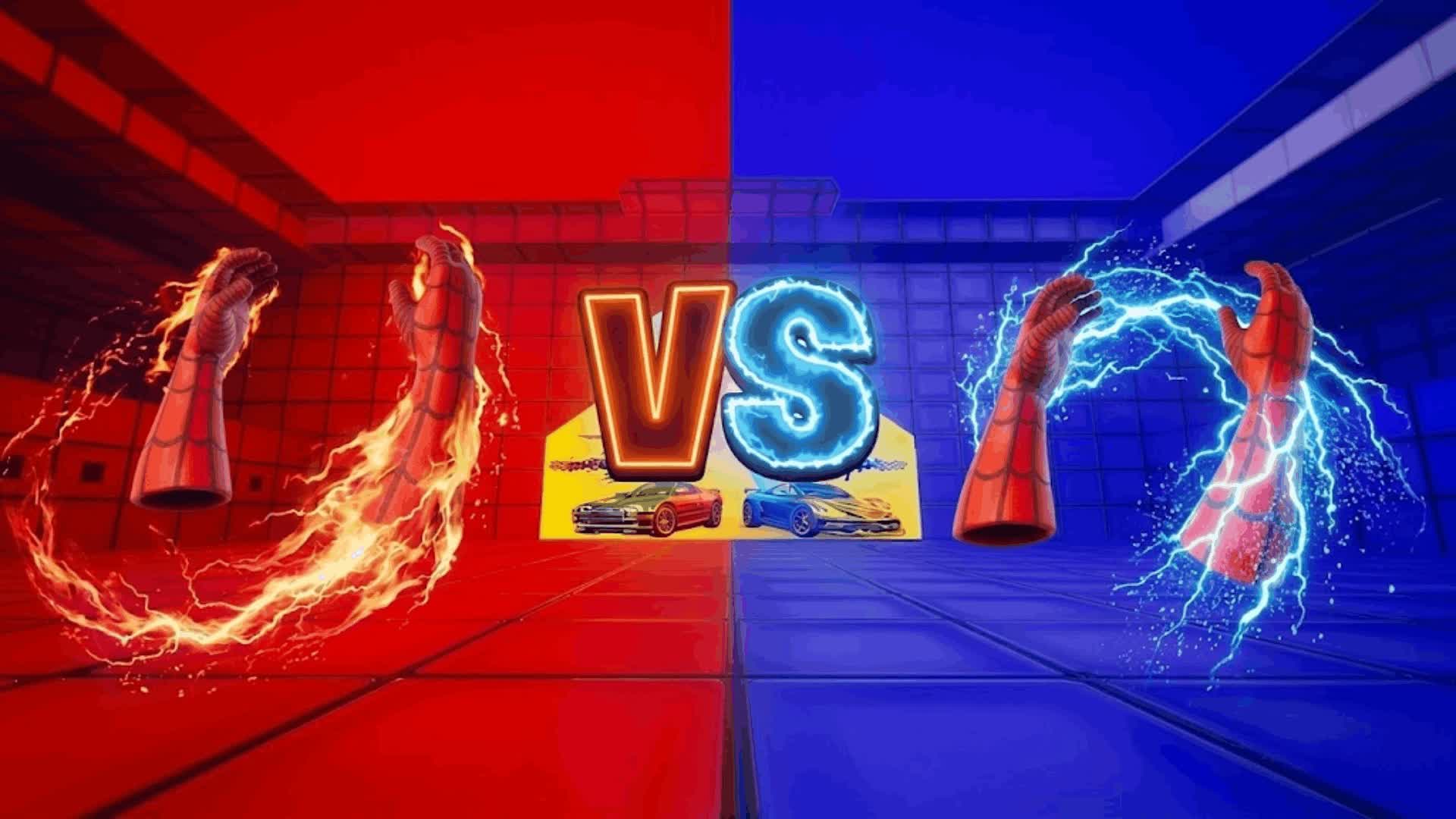 RED VS BLUE ANGLE LINE🔴🔵 — Fortnite Creative map