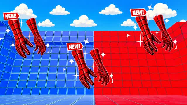RED VS BLUE SUPERWALL 🔴🔵 — Fortnite Creative map cover art