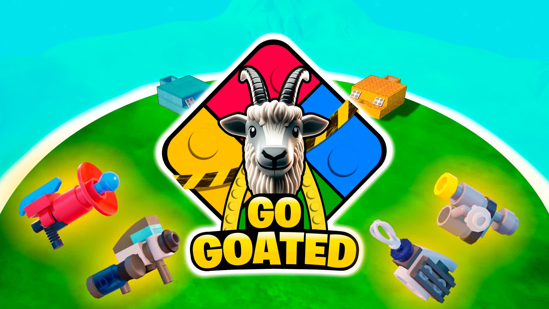 🐐 GO GOATED! 🧱 ZONE WARS 🌀 — Fortnite Creative map