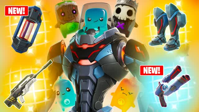 SPRITES RED VS BLUE — Fortnite Creative map cover art