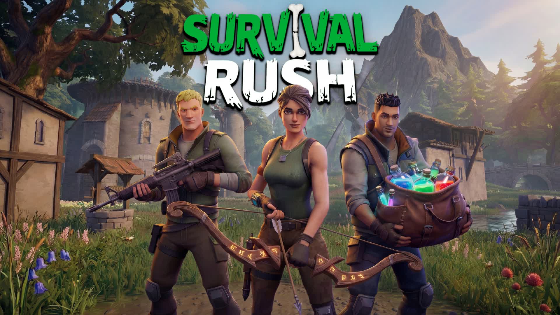 Survival Rush 🏕️ — Fortnite Creative map