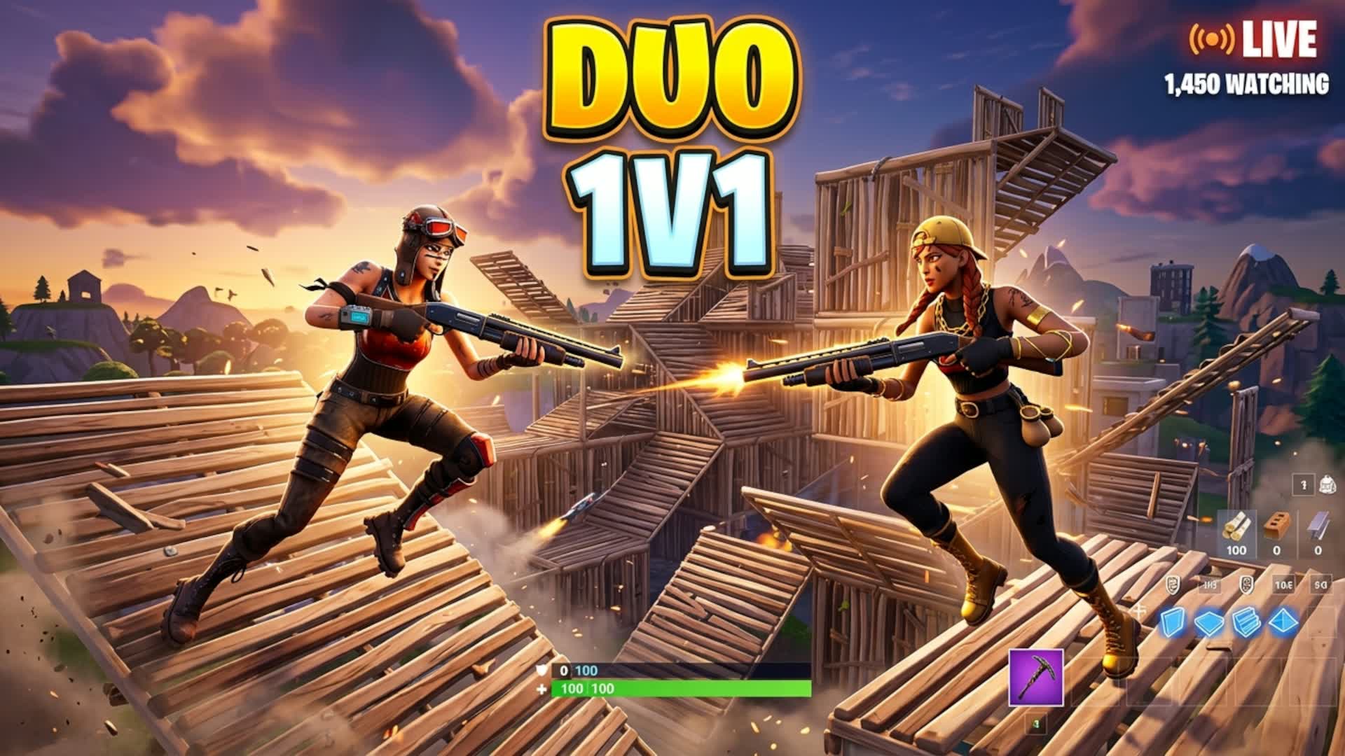 Duo 1v1 — Fortnite Creative map