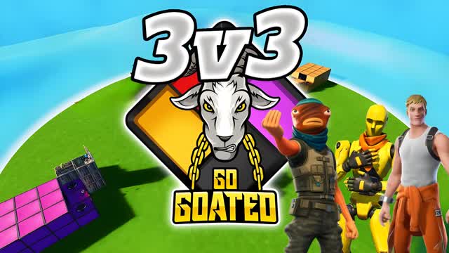 3v3 GO GOATED — Fortnite Creative map cover art