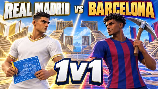 Real Madrid vs Barcelona[1v1] — Fortnite Creative map