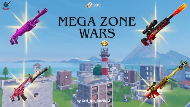 Mega Zone War — Fortnite Creative map cover art