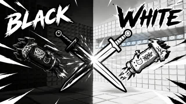 ⚡⚫ BLACK VS WHITE ⚪⚡(2573) — Fortnite Creative map