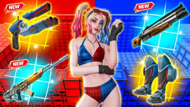 Red vs Blue SUPER POWERS🔴🔵 — Fortnite Creative map
