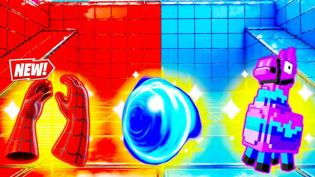 Red vs Blue Mega Arena 🔴🔵 — Fortnite Creative map cover art