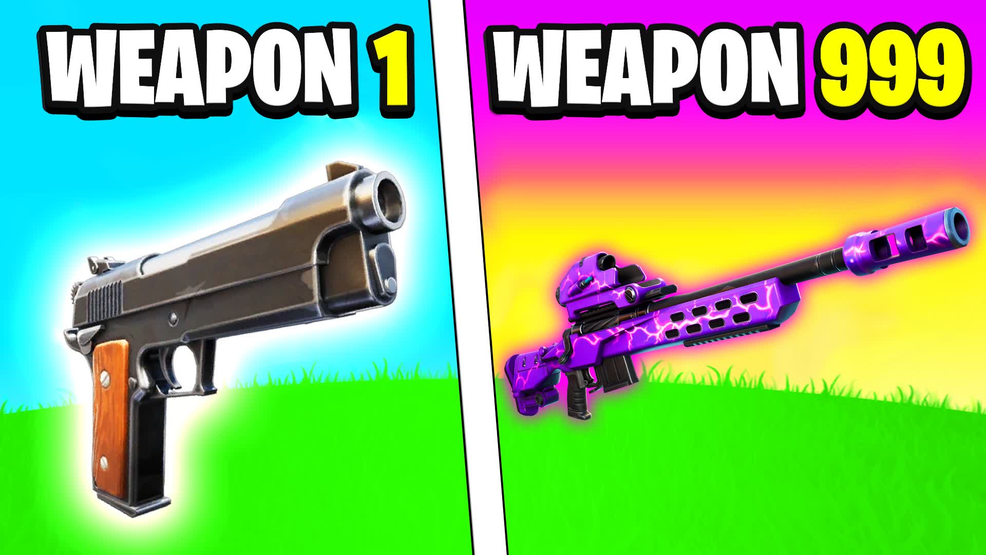 😎 GUN GAME 🔫 SUMMER ONE SHOT — Fortnite Creative map