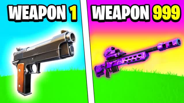 😎 GUN GAME 🔫 SUMMER ONE SHOT — Fortnite Creative map