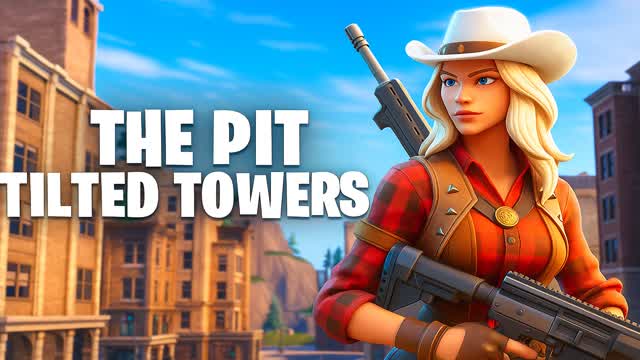 THE PITT TILTED TOWERS-FREE FOR ALL — Fortnite Creative map cover art