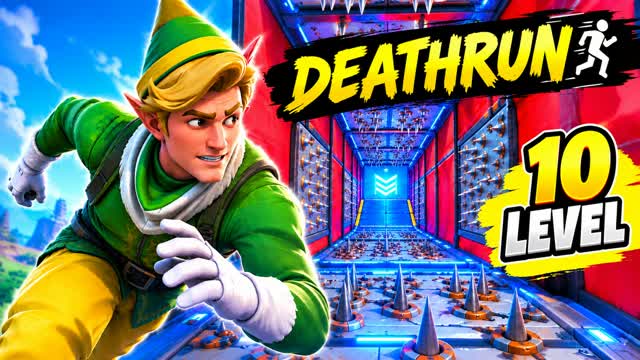 OG Deathrun 10 Level Elaborate — Fortnite Creative map cover art