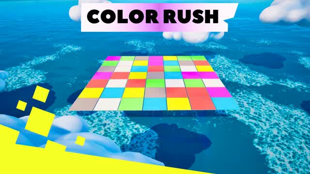 🌈 COLOR RUSH 🌈 — Fortnite Creative map