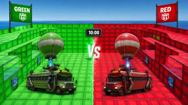 💥ARMORED RED VS GREEN — Fortnite Creative map cover art