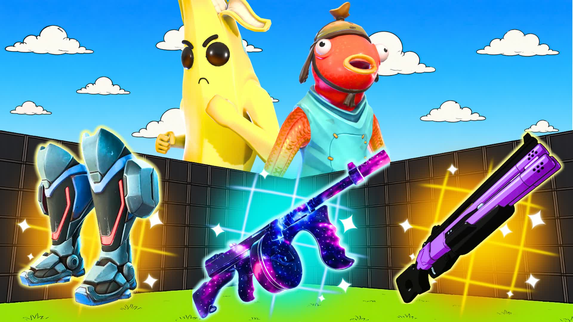 SUPER 1V1 ALL GUNS — Fortnite Creative map