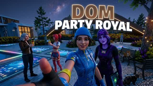 PARTY ROYAL DOM — Fortnite Creative map cover art