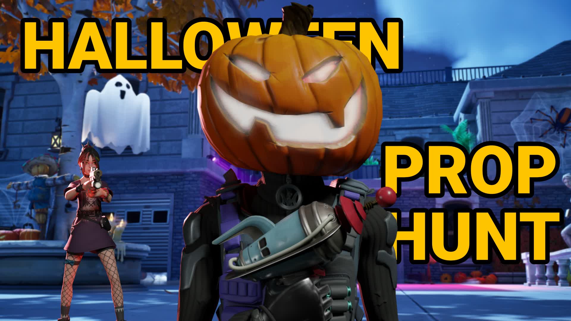 Halloween Prop Hunt | Haunted Manor — Fortnite Creative map