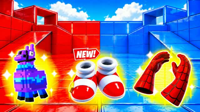 RED VS BLUE CORE DIRECTION 🔴🔵 — Fortnite Creative map