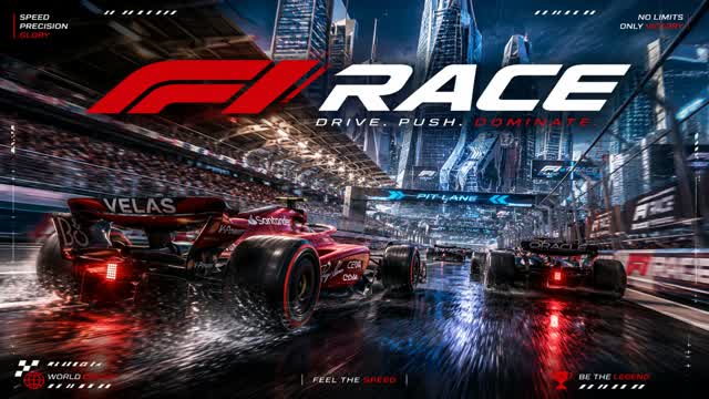 car F1 race — Fortnite Creative map cover art