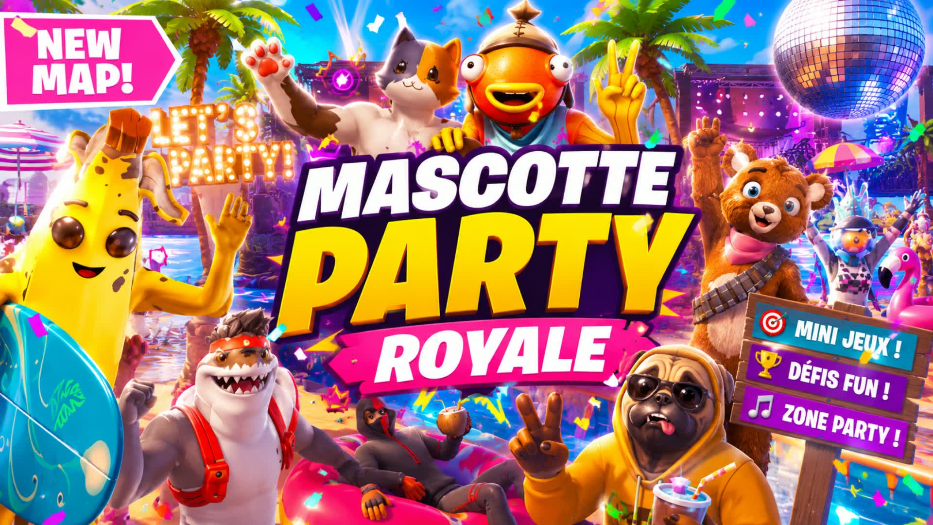MASCOTTE PARTY ROYALE — Fortnite Creative map