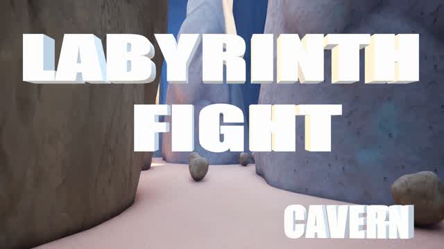 CAVERN LABYRINTH FIGHT — Fortnite Creative map cover art