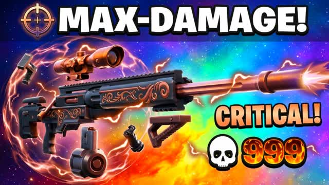 MAX DAMAGE SUPER SNIPER 🎯 — Fortnite Creative map cover art