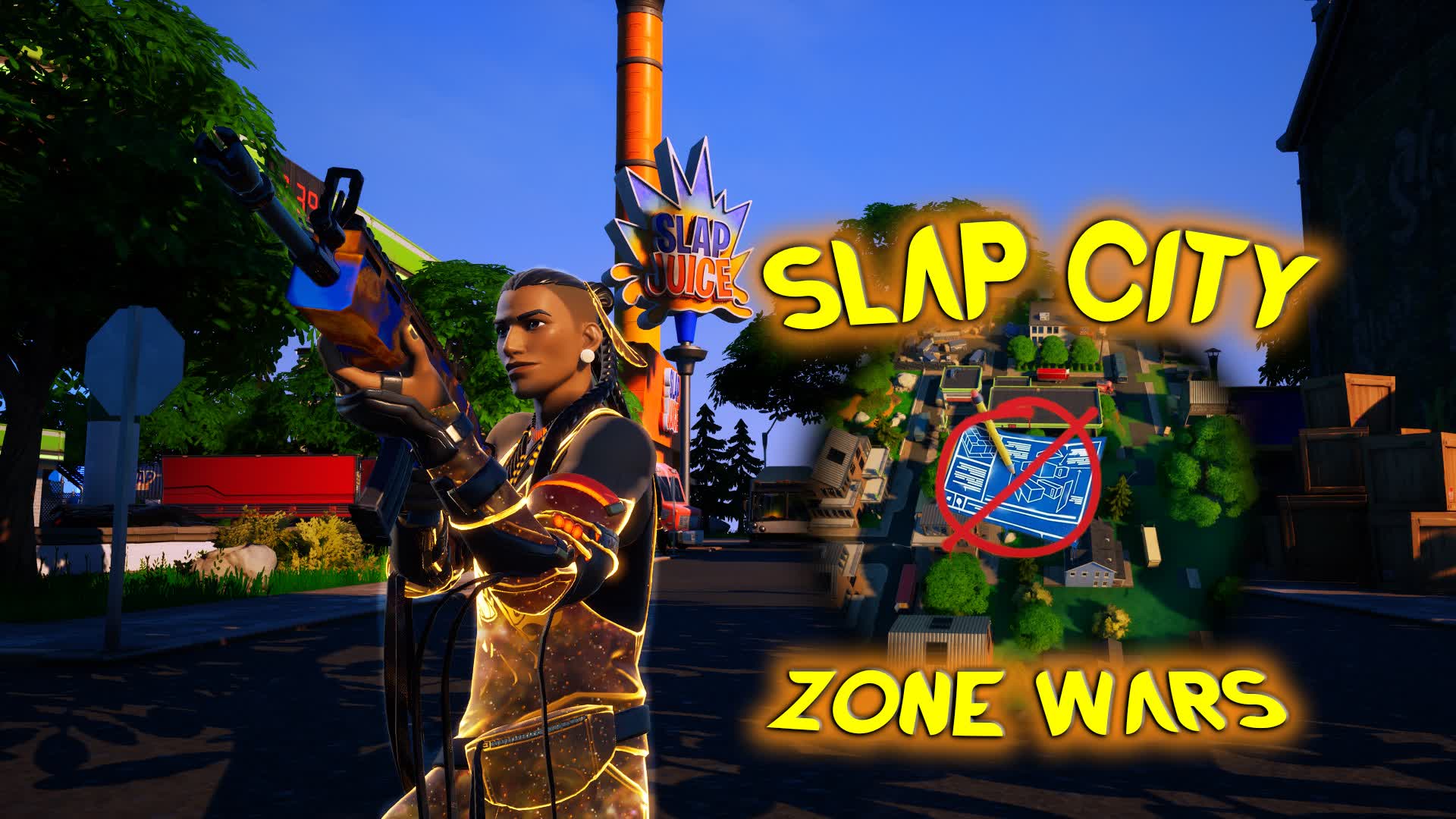 Slap City - Zero Build Zone Wars — Fortnite Creative map