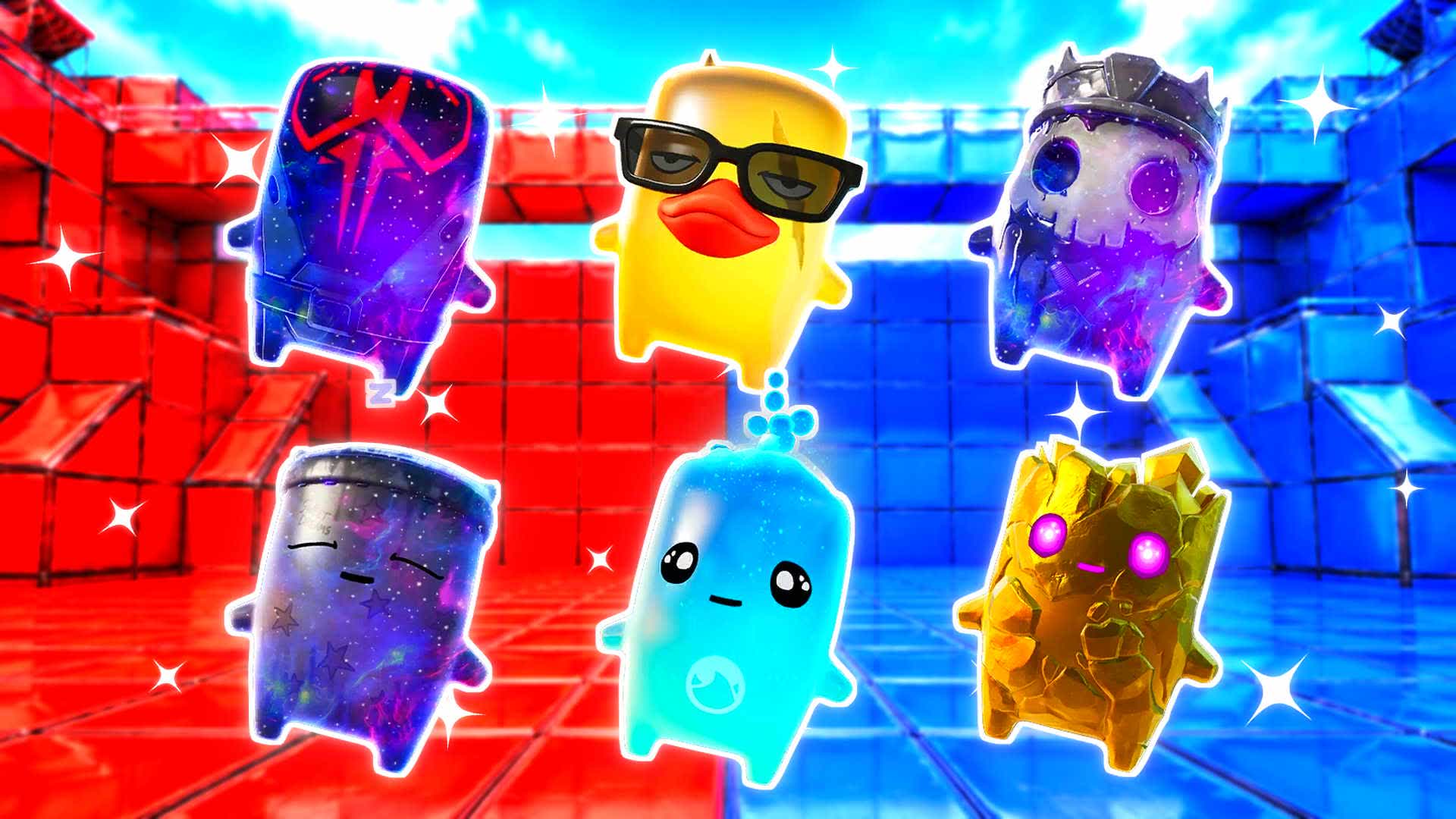 RED VS BLUE ECHO BASTION 🔴🔵 — Fortnite Creative map