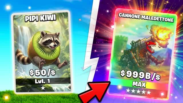 Brainrot Card Collection — Fortnite Creative map