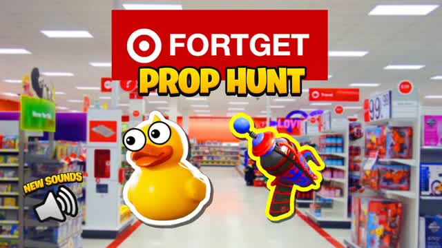FORTGET PROP HUNT 🛒 — Fortnite Creative map cover art