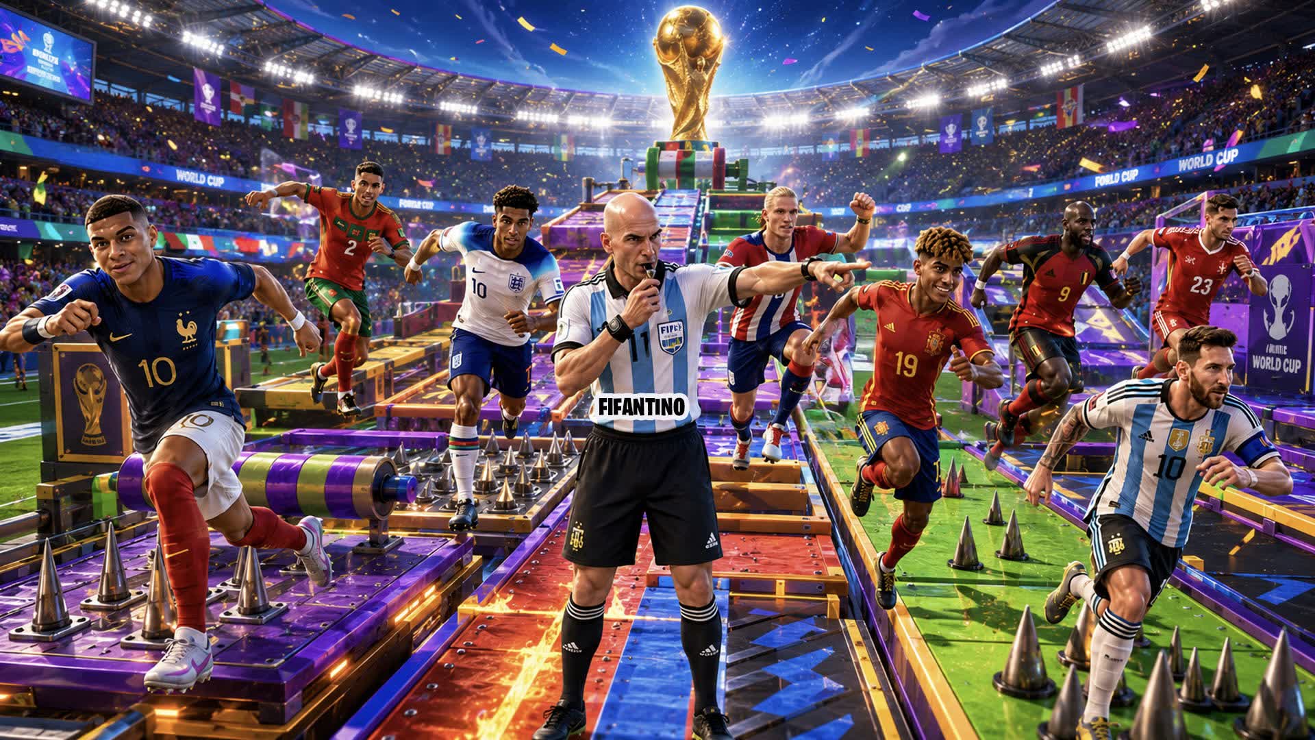 WORLD CUP PARKOUR 🏆🏃‍♂️ QUARTER FINALS — Fortnite Creative map