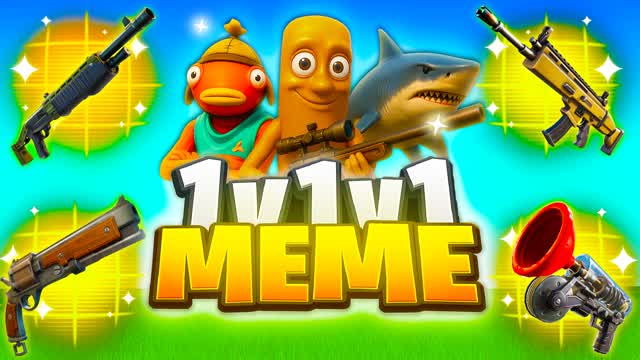 1v1v1 MEME 1v1 Realistics Free for All — Fortnite Creative map cover art
