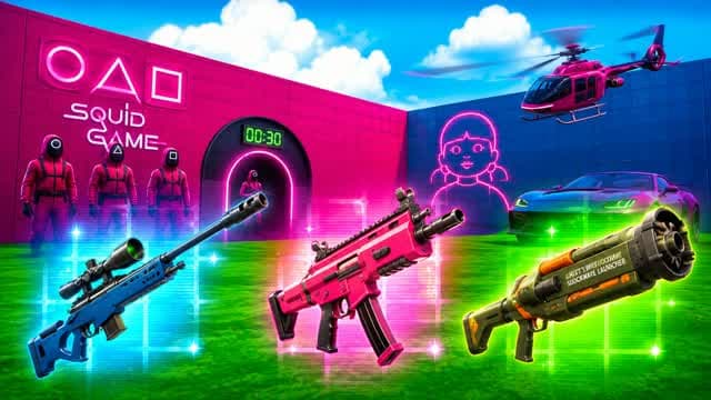 1VS1 ALL GUNS & VEHICLES — Fortnite Creative map cover art