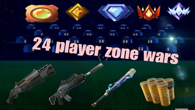 new solo Zone wars — Fortnite Creative map cover art