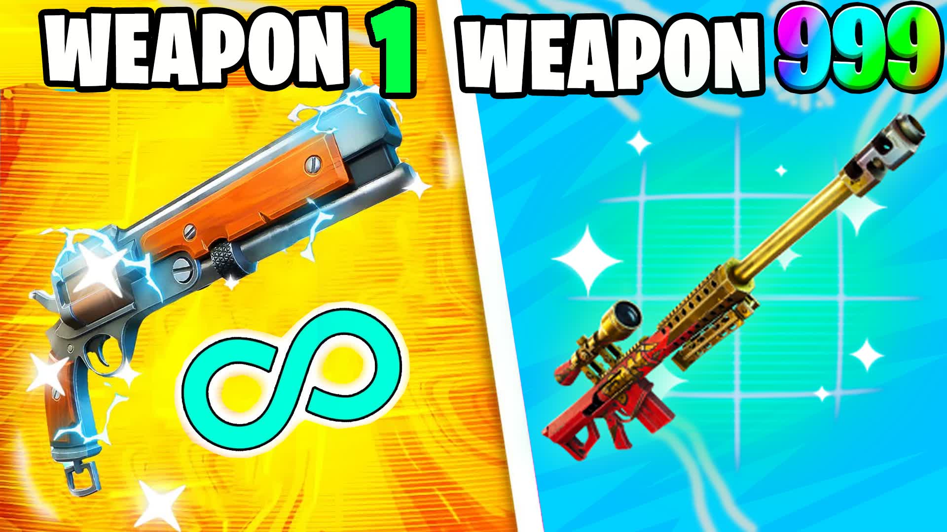 ⭐️ FOREVER GUN GAME 🔫ONE SHOT 🎯 SLAPPY — Fortnite Creative map