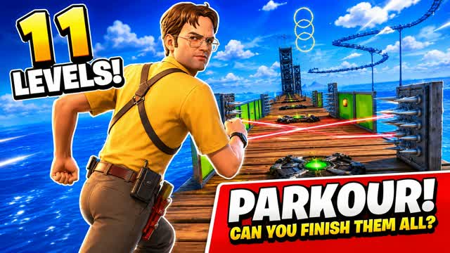 [9017] PARKOUR HARD 11 LEVELS — Fortnite Creative map cover art