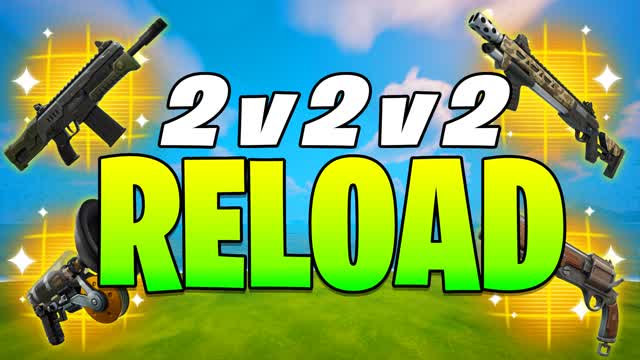 2v2v2 RELOAD FFA — Fortnite Creative map cover art