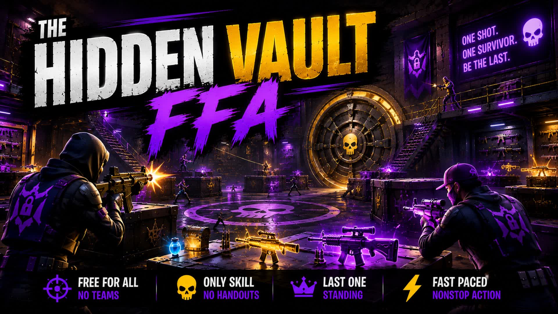 The Hidden Vault FFA — Fortnite Creative map