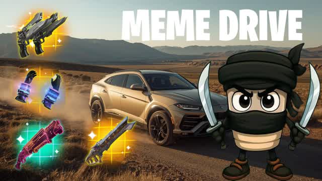 🐭 TUNG TRALALERO MEME DRIVE ⭐ — Fortnite Creative map