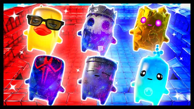 BLUE VS RED OPEN TARGET 🔵🔴 — Fortnite Creative map cover art