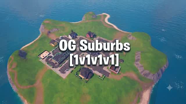 🔥OG Suburbs [1v1v1v1]🔥 — Fortnite Creative map cover art
