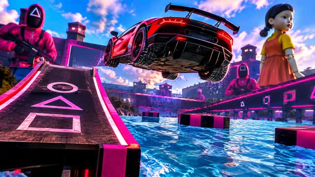 Nitro Rush - CAR GAME — Fortnite Creative map cover art