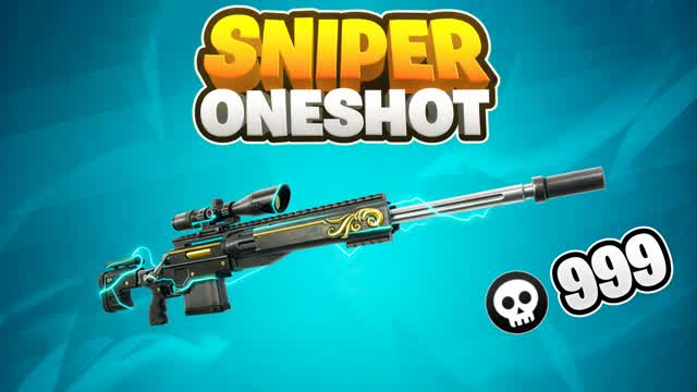 SNIPER ONE SHOT 🎯 SPEED — Fortnite Creative map cover art