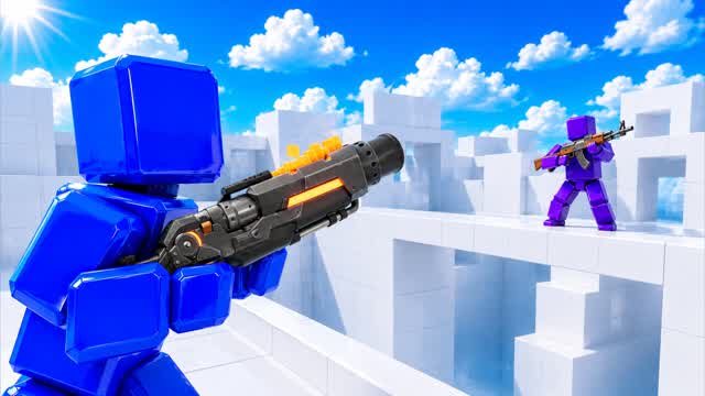 RED VS BLUE QUIET AIM 🔴🔵 — Fortnite Creative map cover art