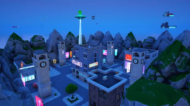 ⭐TILTED ZONE WARS - CYBER👽 — Fortnite Creative map cover art